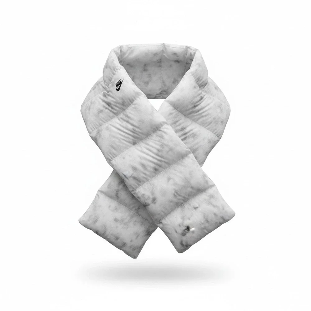 Nike Insulated Scarf Thermore Ecodown Marble Puffer White N.100.4348.102.OS